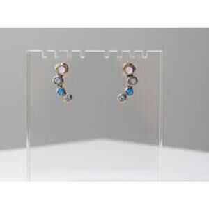 LOFT Ann Taylor Women's Ombre Blue Gemstone Ear Climbers Earrings NWT 29.99